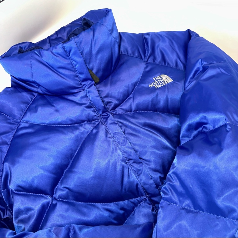 The North Face Women’s Aconcagua 550 Blue Quilter Puffer Down Jacket XL EUC Warm